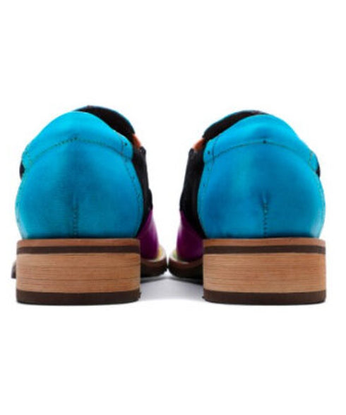 Gradation Leaf Tassel Loafers