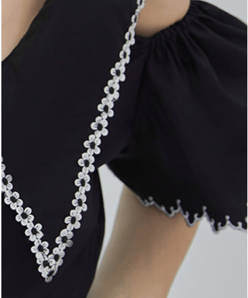 millet open shoulder blouse