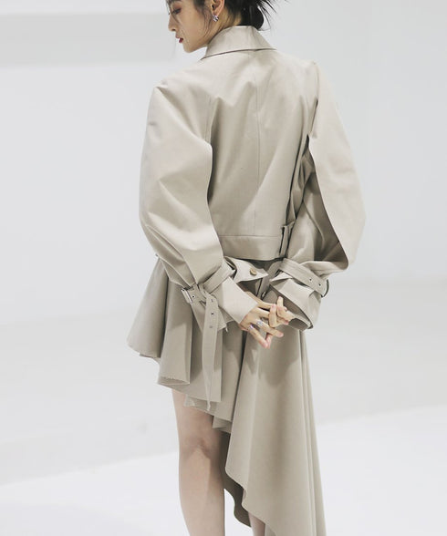 Asymmetric Untrimmed Skirt