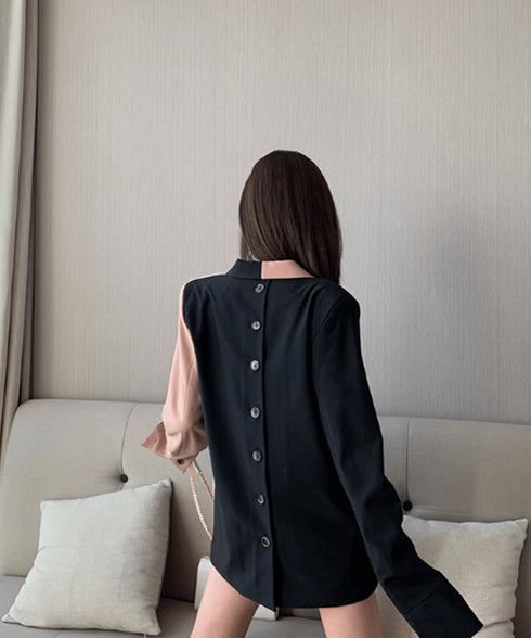 Two-tone Boxy Jacket