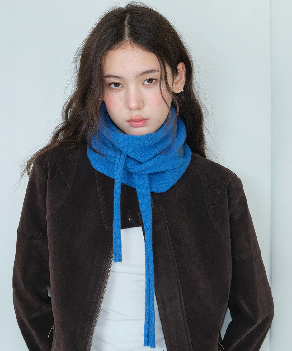 Triangle Tie Knit Scarf