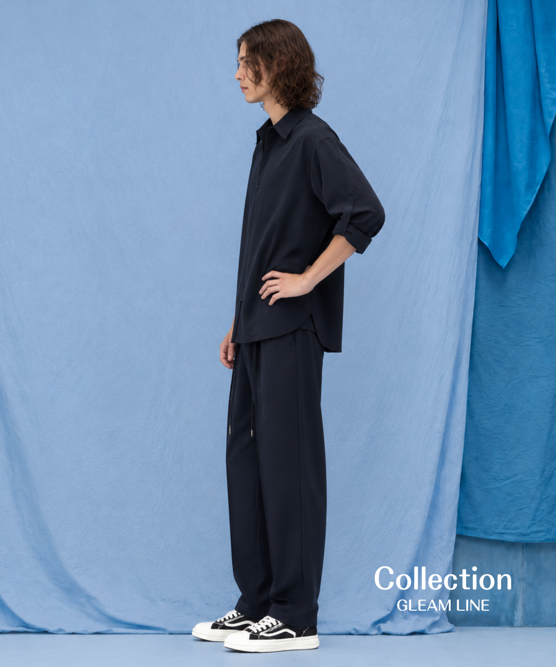 Zipper Sleeve Relaxed Set