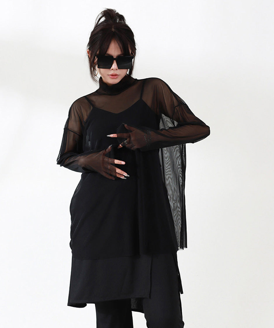 Sheer Layer Mesh Top