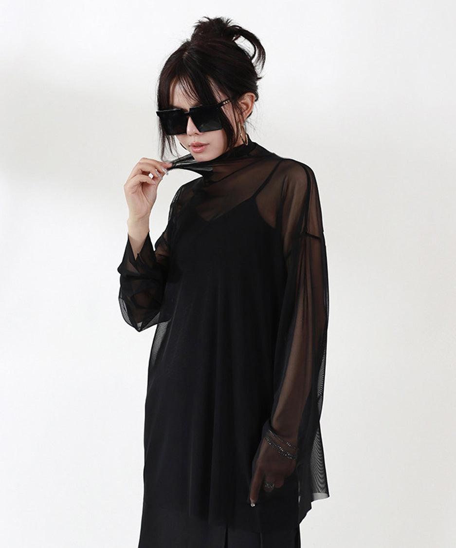 Sheer Layer Mesh Top