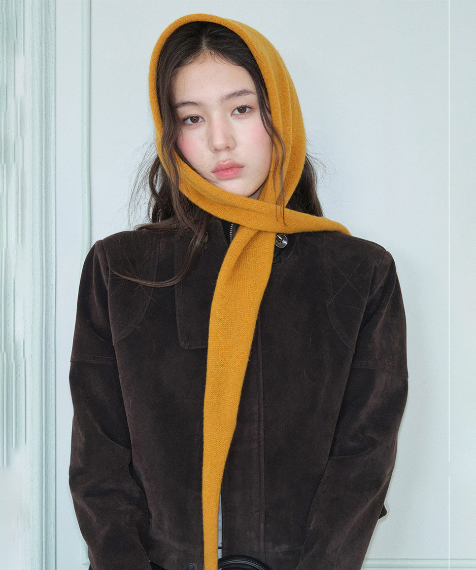 Triangle Tie Knit Scarf