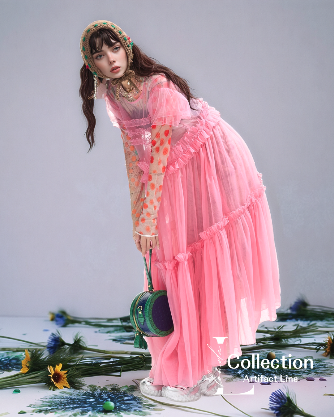 Tulle Frill Mesh Dress
