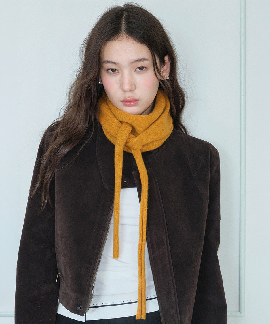 Triangle Tie Knit Scarf