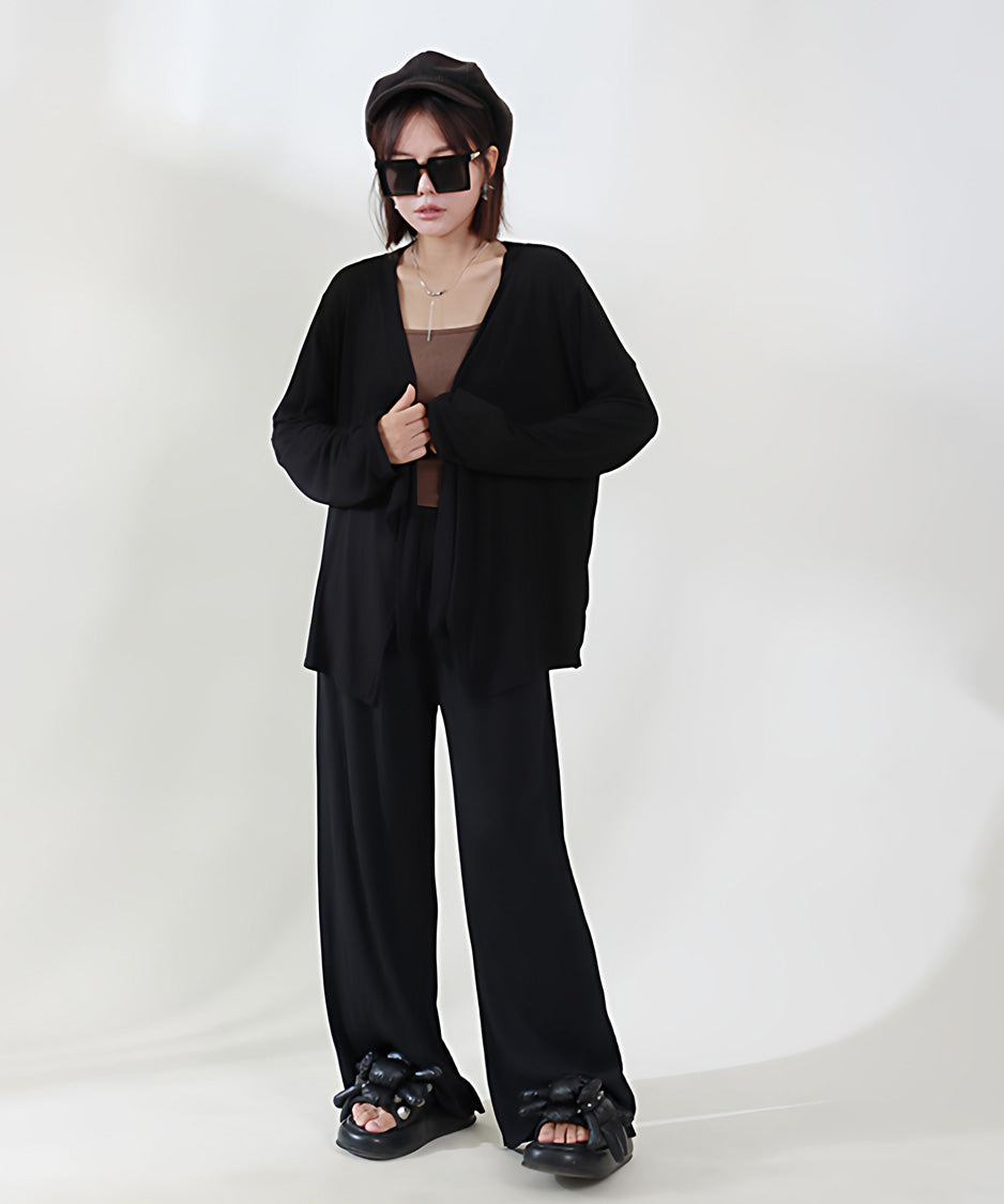 Soft Drape Open Cardigan