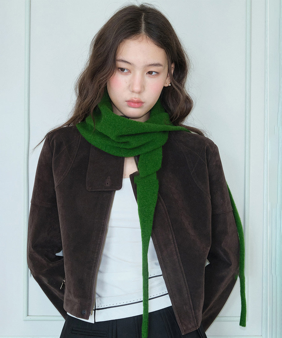 Triangle Tie Knit Scarf