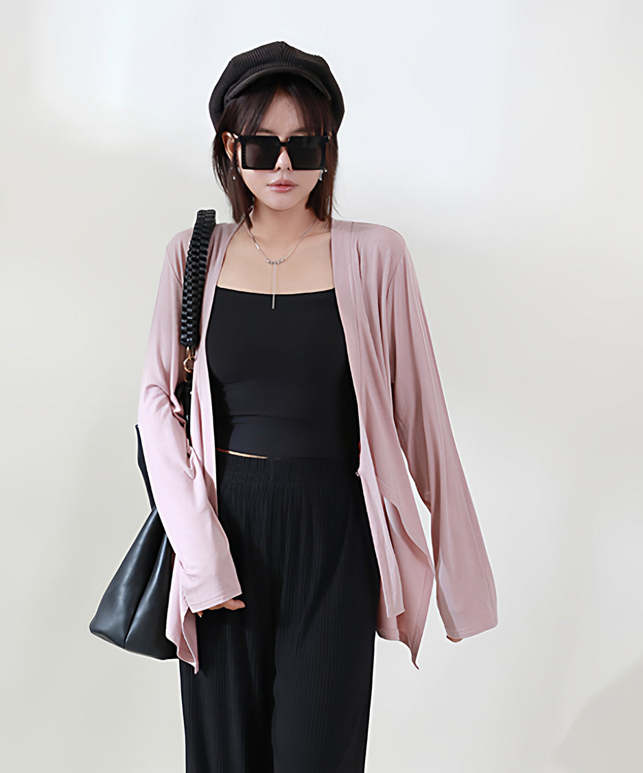 Soft Drape Open Cardigan