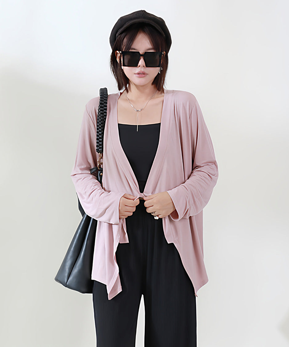 Soft Drape Open Cardigan