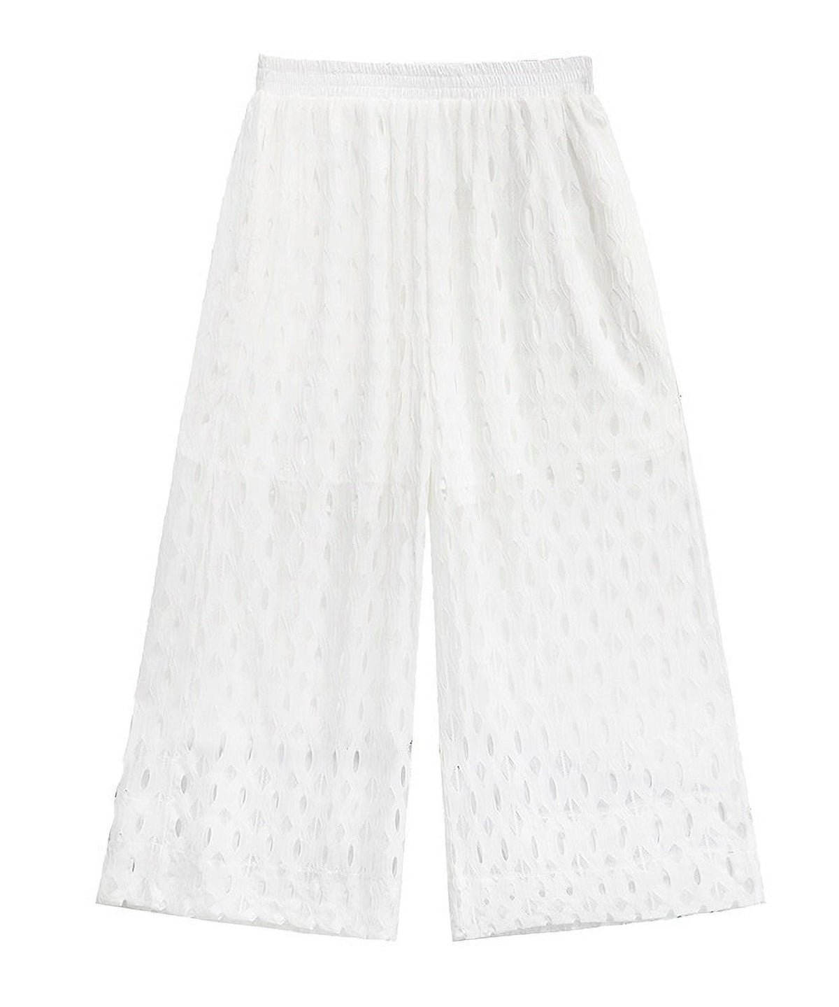 Cut-out Wide Pants