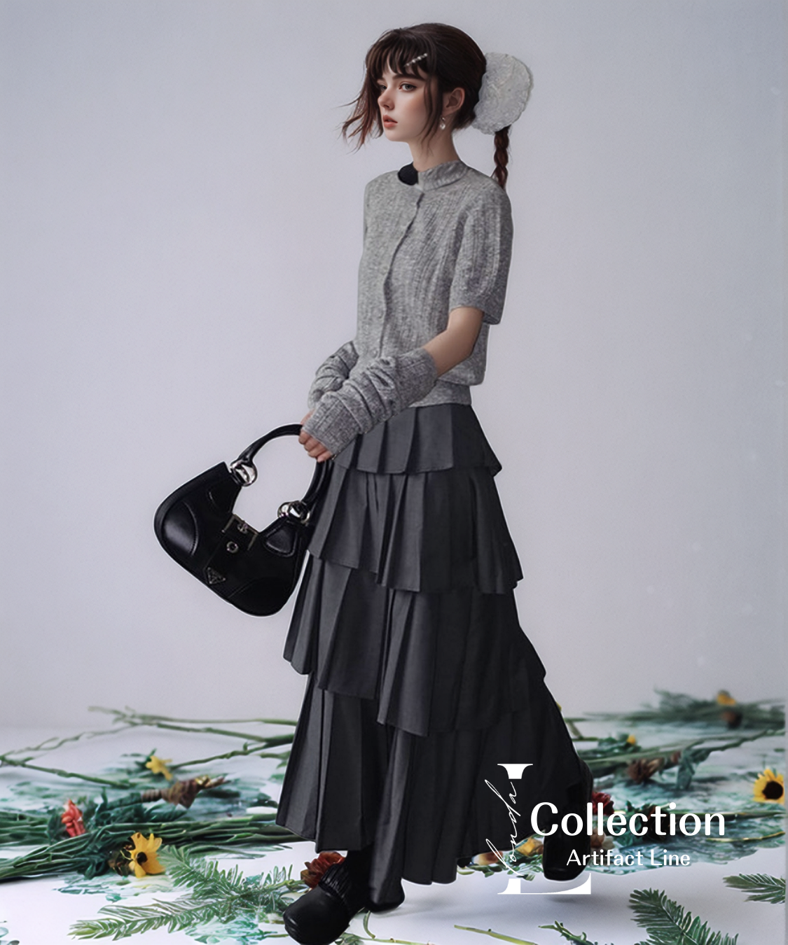 Rib Button Pleats Series