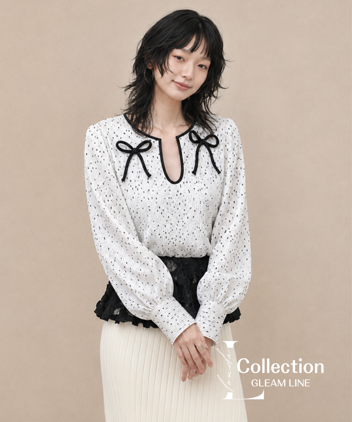 Contrast Peplum Top