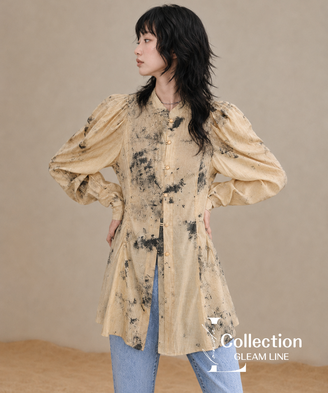 Shibori Print Blouse