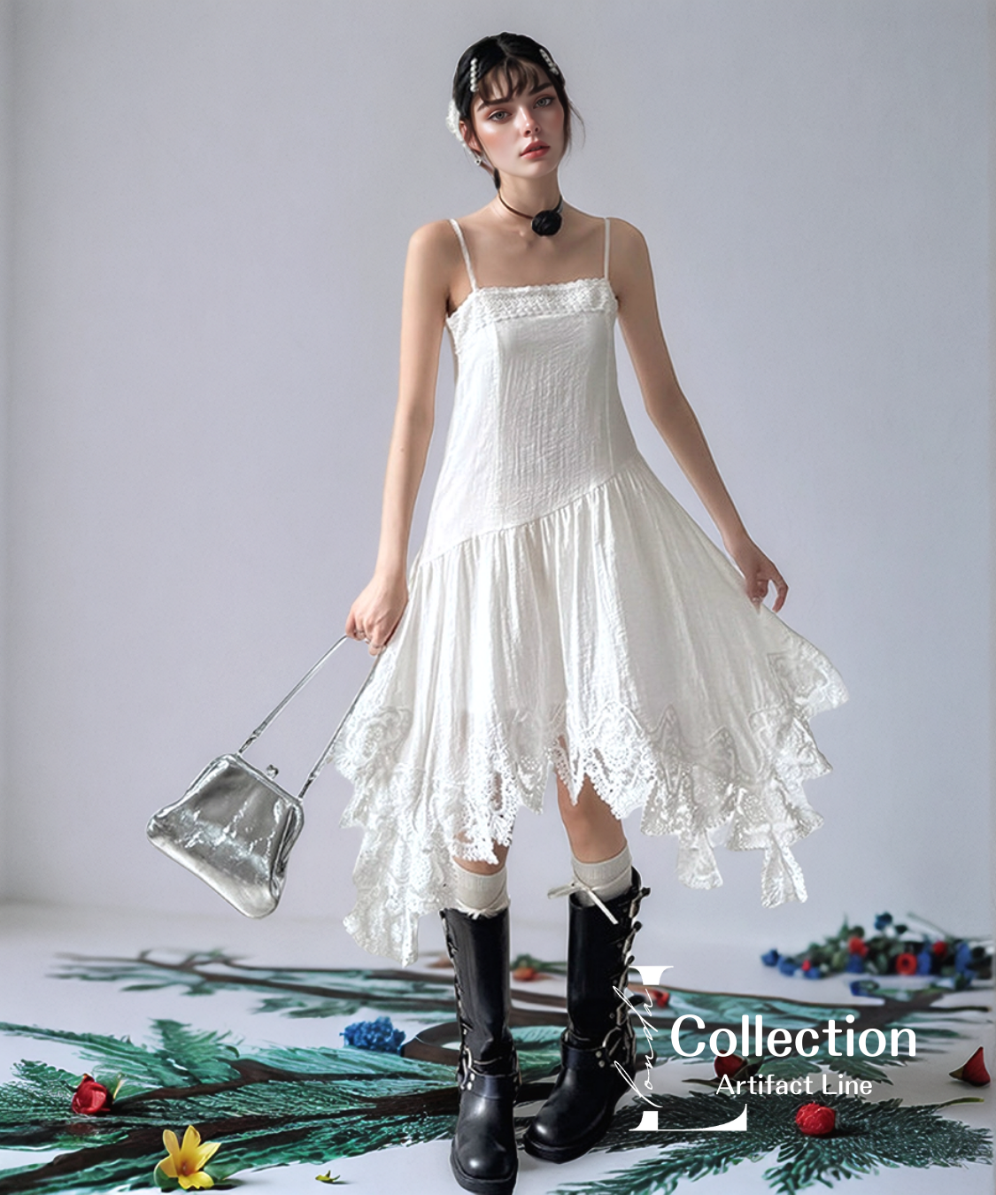Lace Hem Camisole Dress