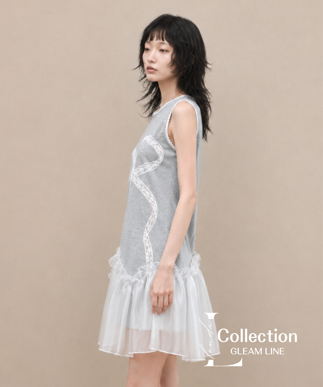 Layered Ribbon Flare Dress