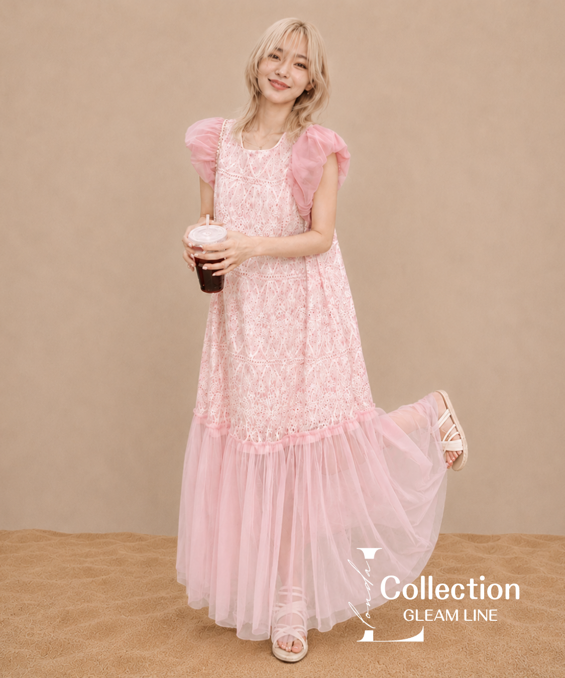 Floral Lace Tiered Dress