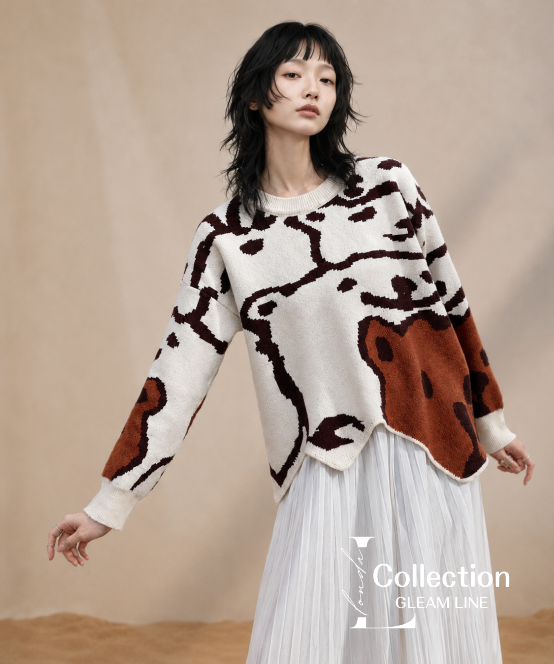 Scallop Bear Sweater