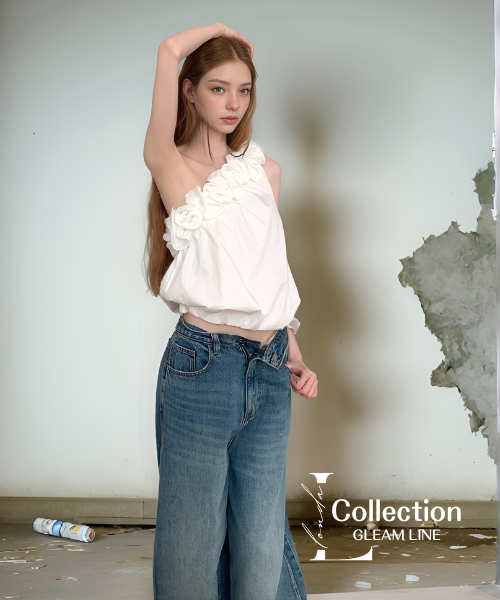 Floral Twist One Shoulder Top – LONDA