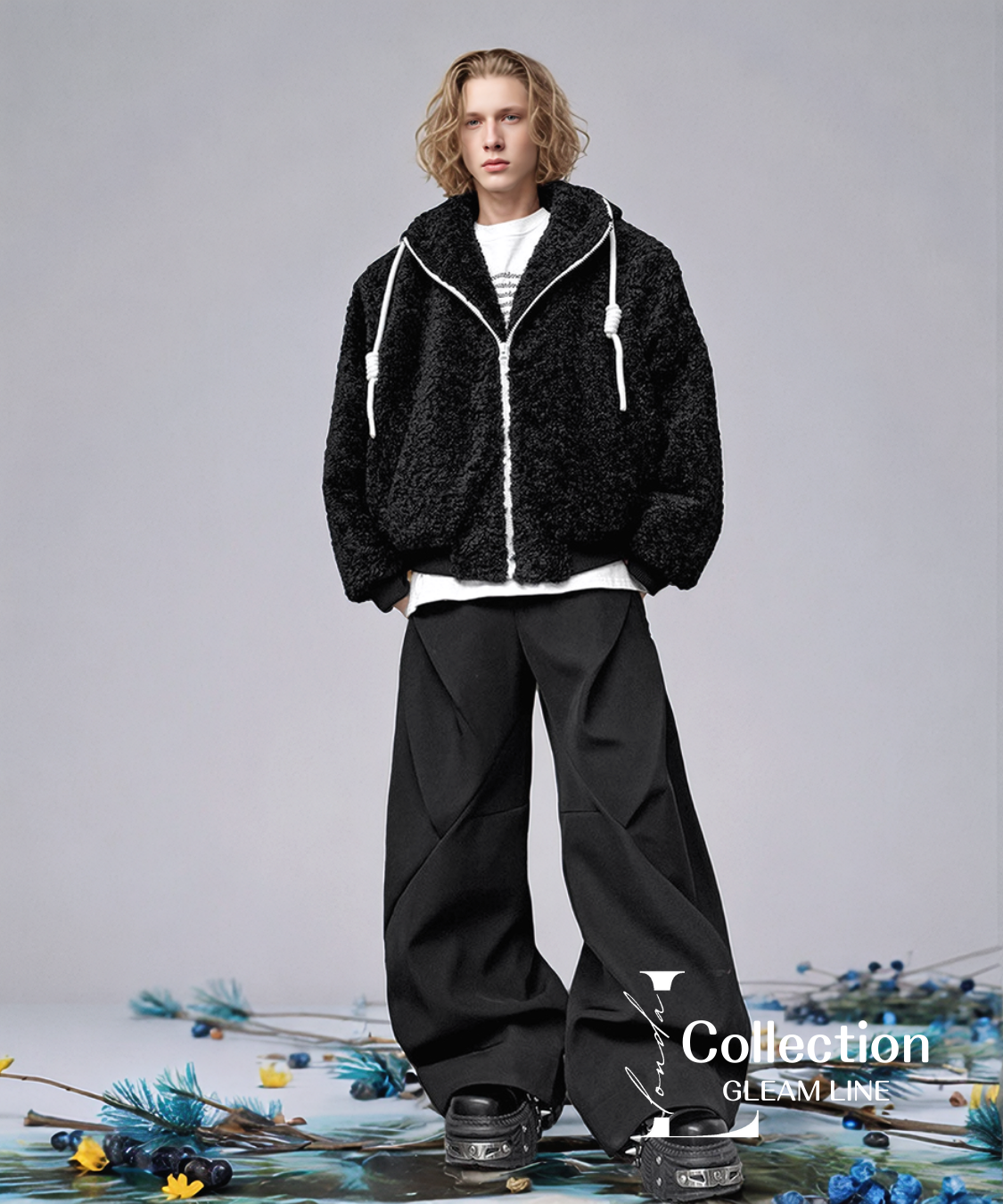 Volume Boa Zip Hoodie Coat – LONDA