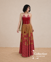 Skirt / Burgundy / S