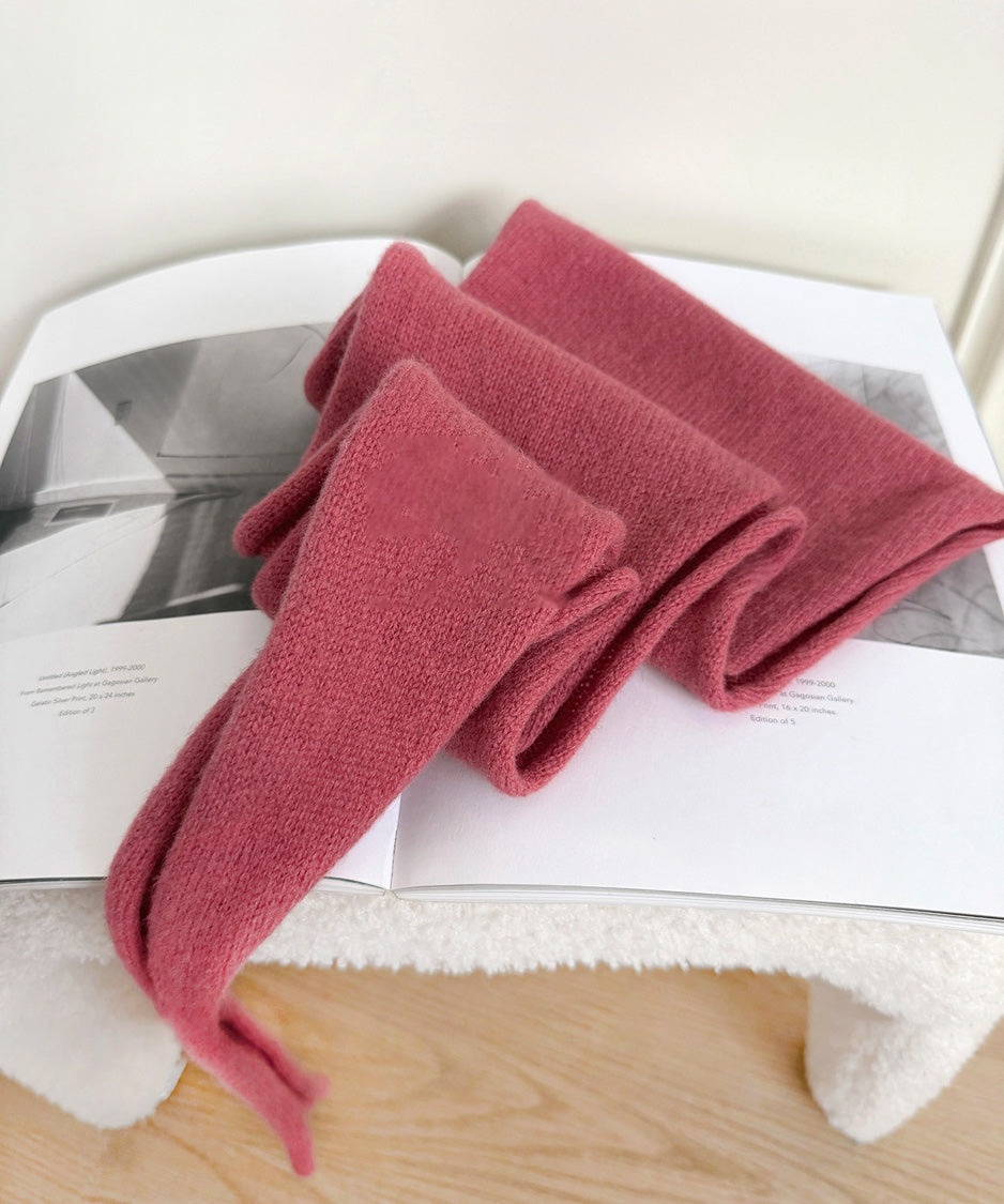 Triangle Tie Knit Scarf