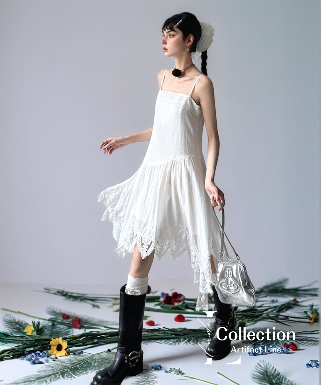 Lace Hem Camisole Dress