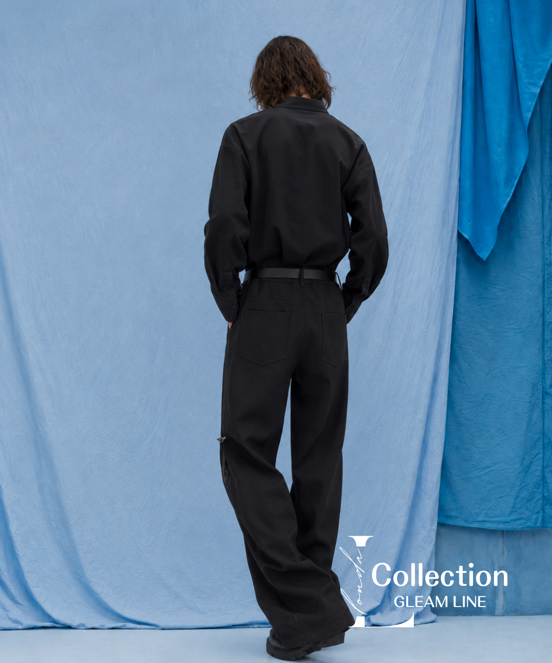 Side Buckle Zip Wide Pants