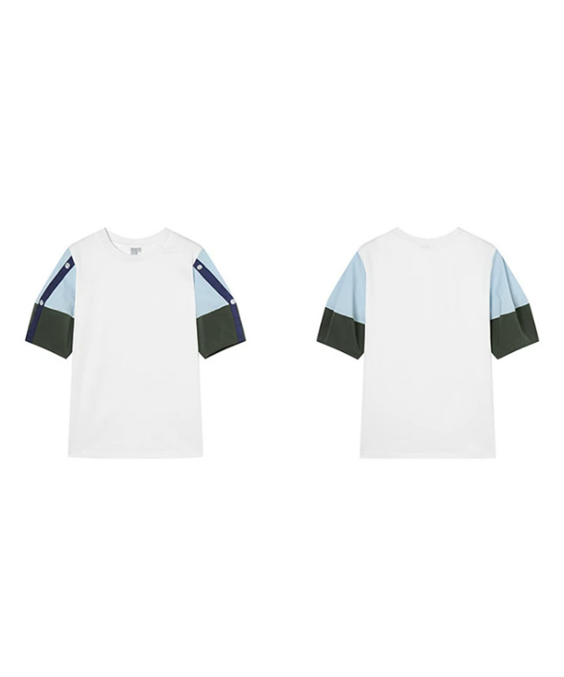 Blocking Puff Sleeve Top