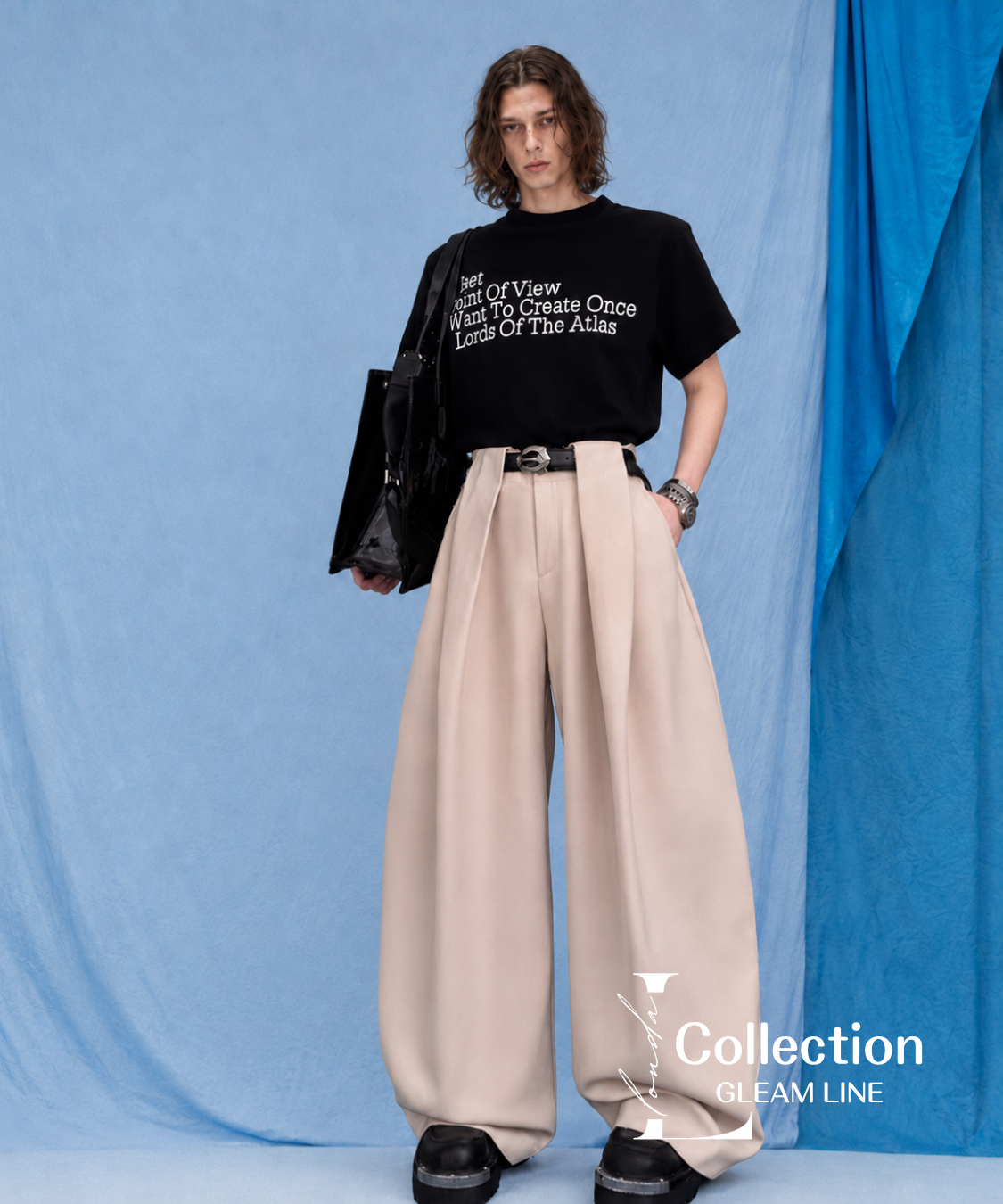 Volume Tuck Wide Silhouette Pants