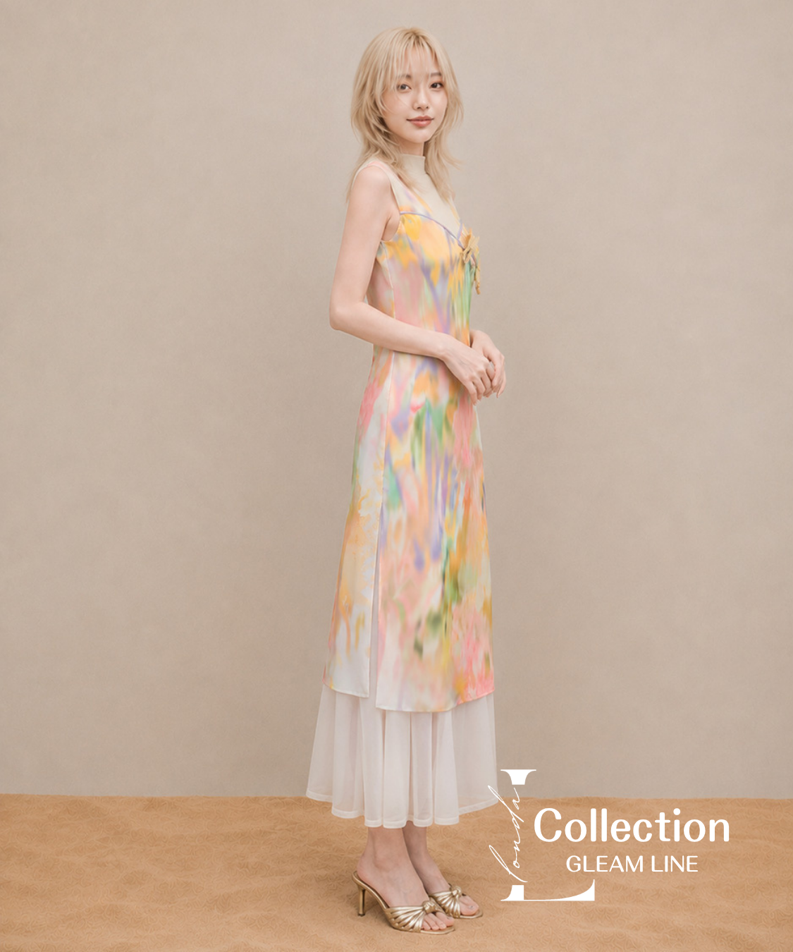 Paint Flow Layer Dress