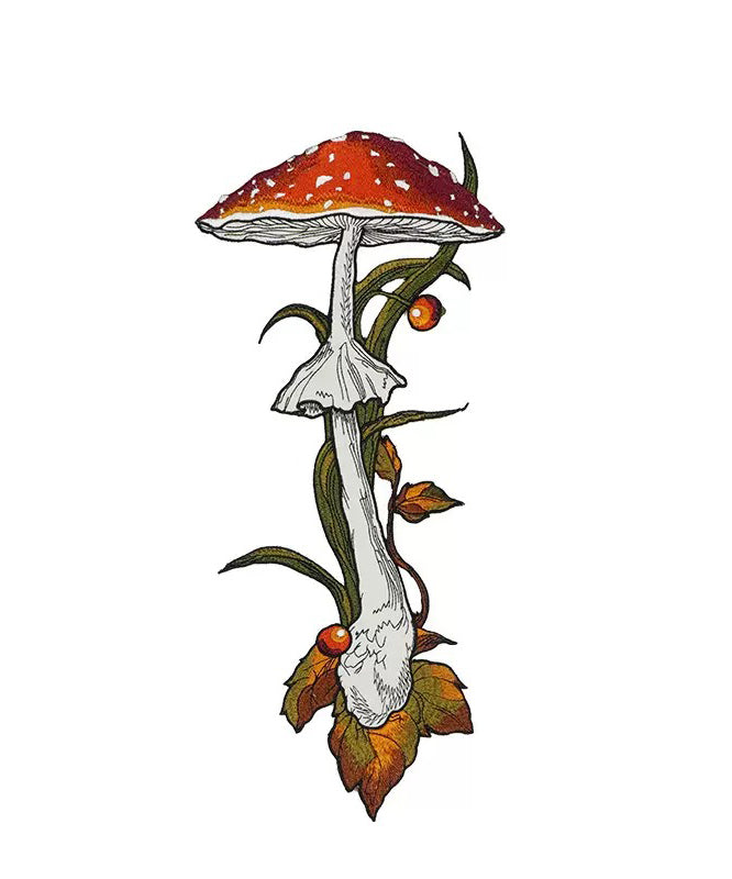 Mushroom Berry Tie
