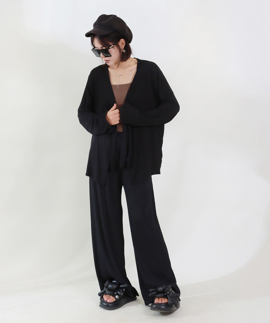 Soft Drape Open Cardigan