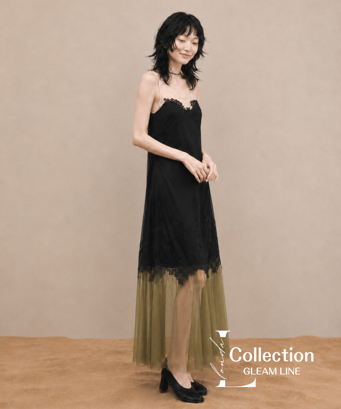 Sheer Lace Layer Dress