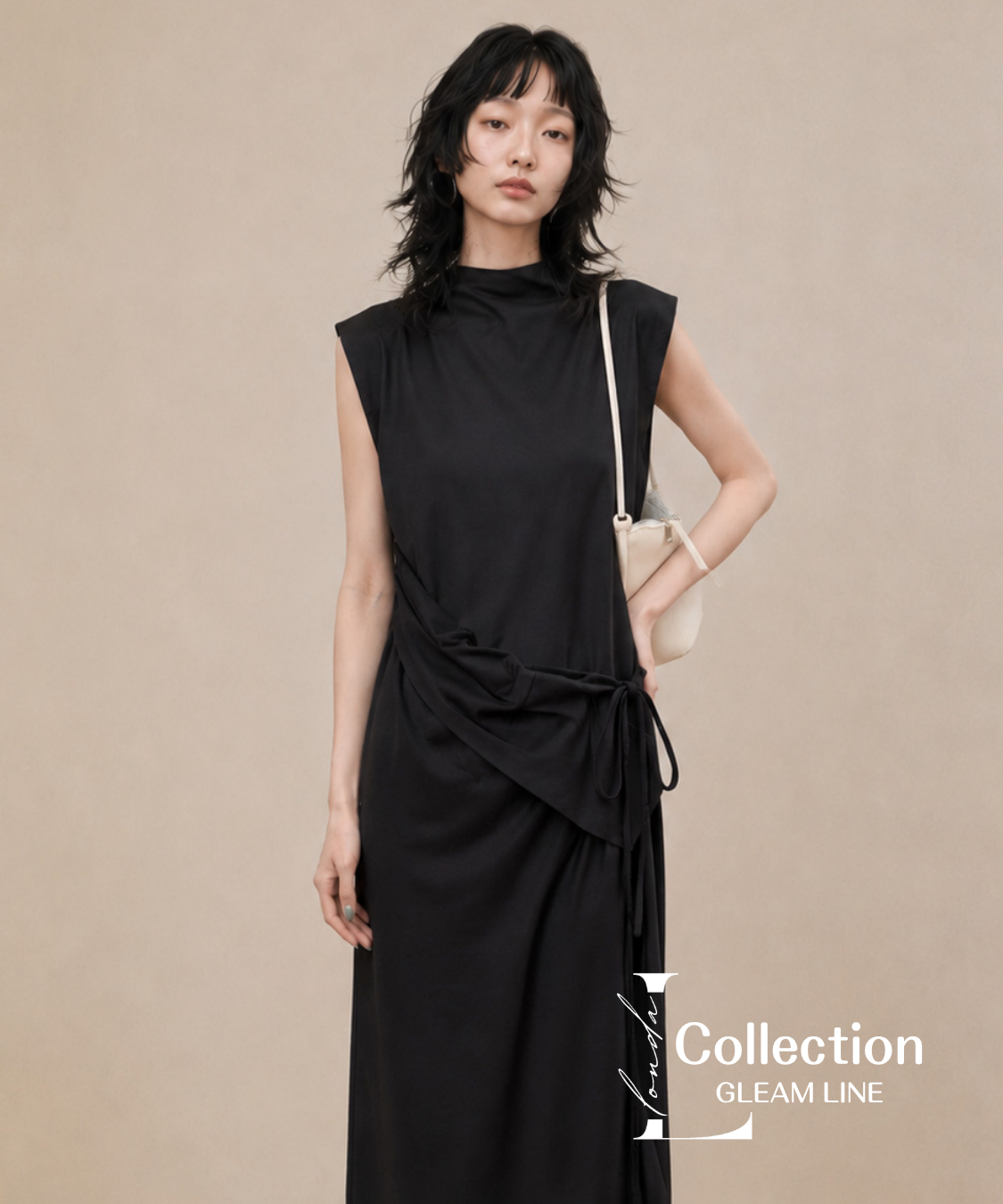 Half High Collar Dress