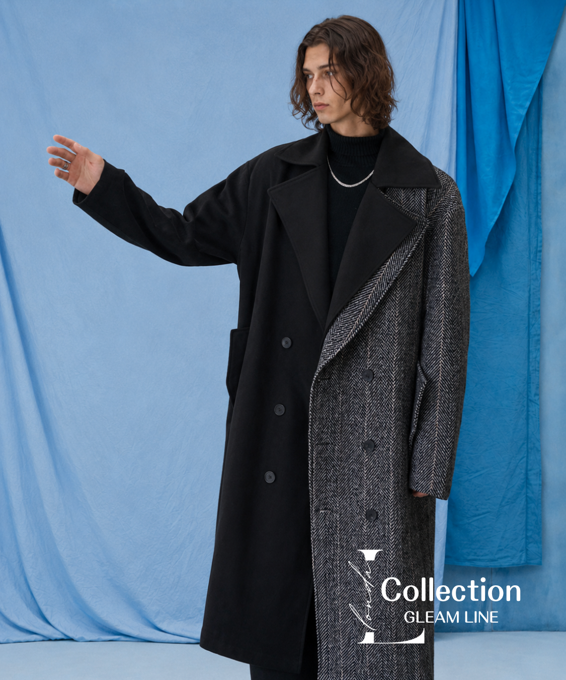 Contrast Double Coat