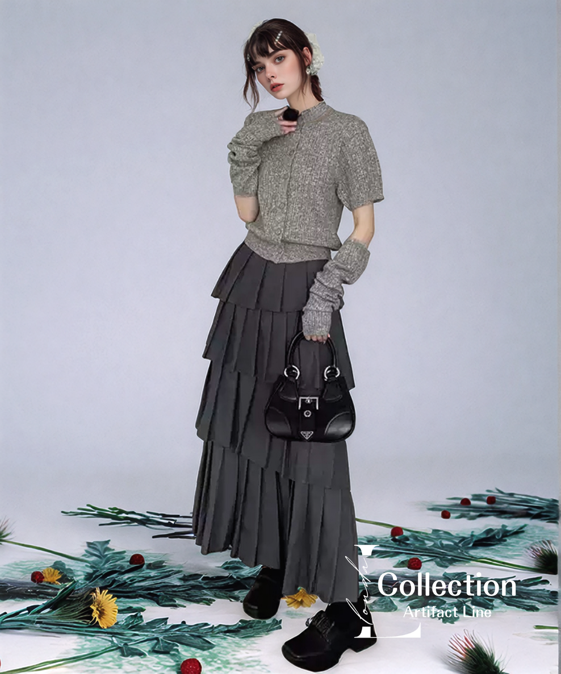 Rib Button Pleats Series
