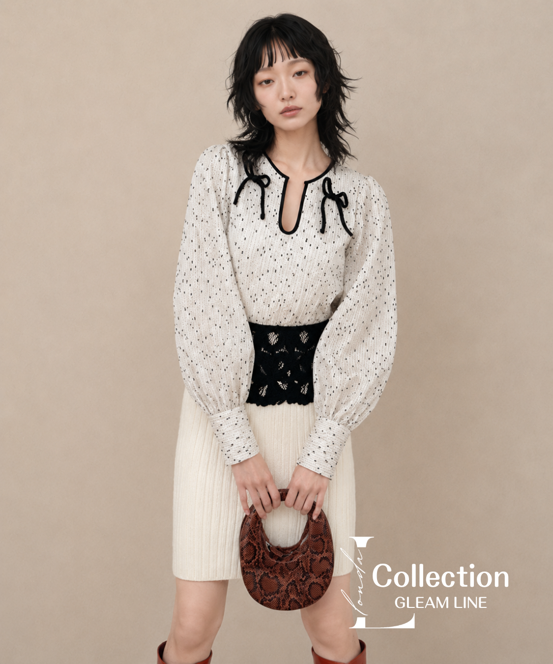 Contrast Peplum Top