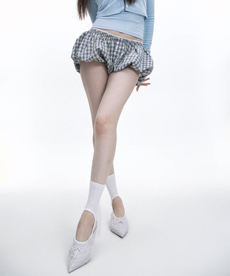 Ribbon Cutout Ballet Socks