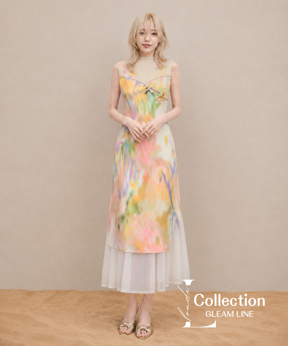 Paint Flow Layer Dress
