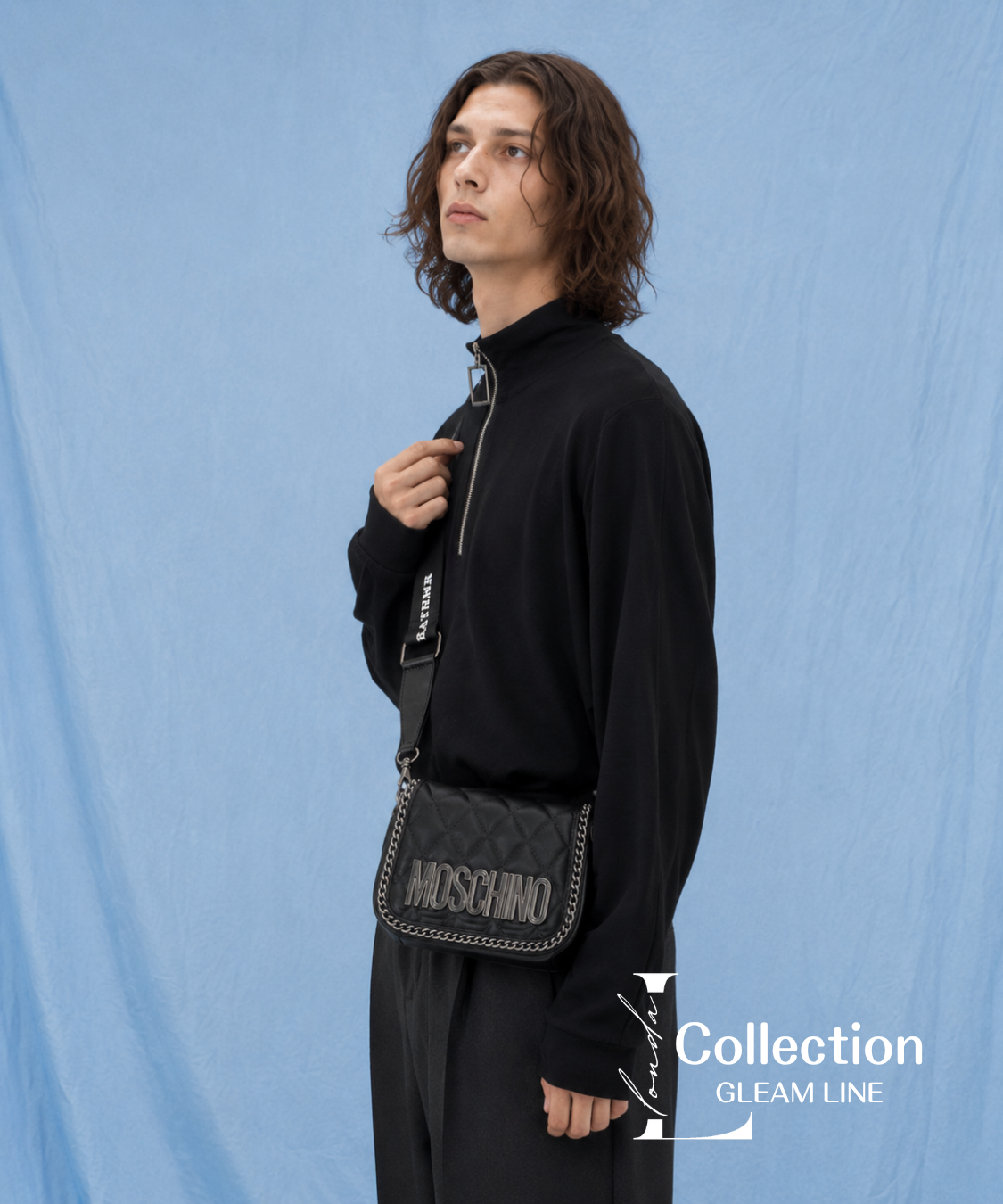 Square Zip High Neck Top