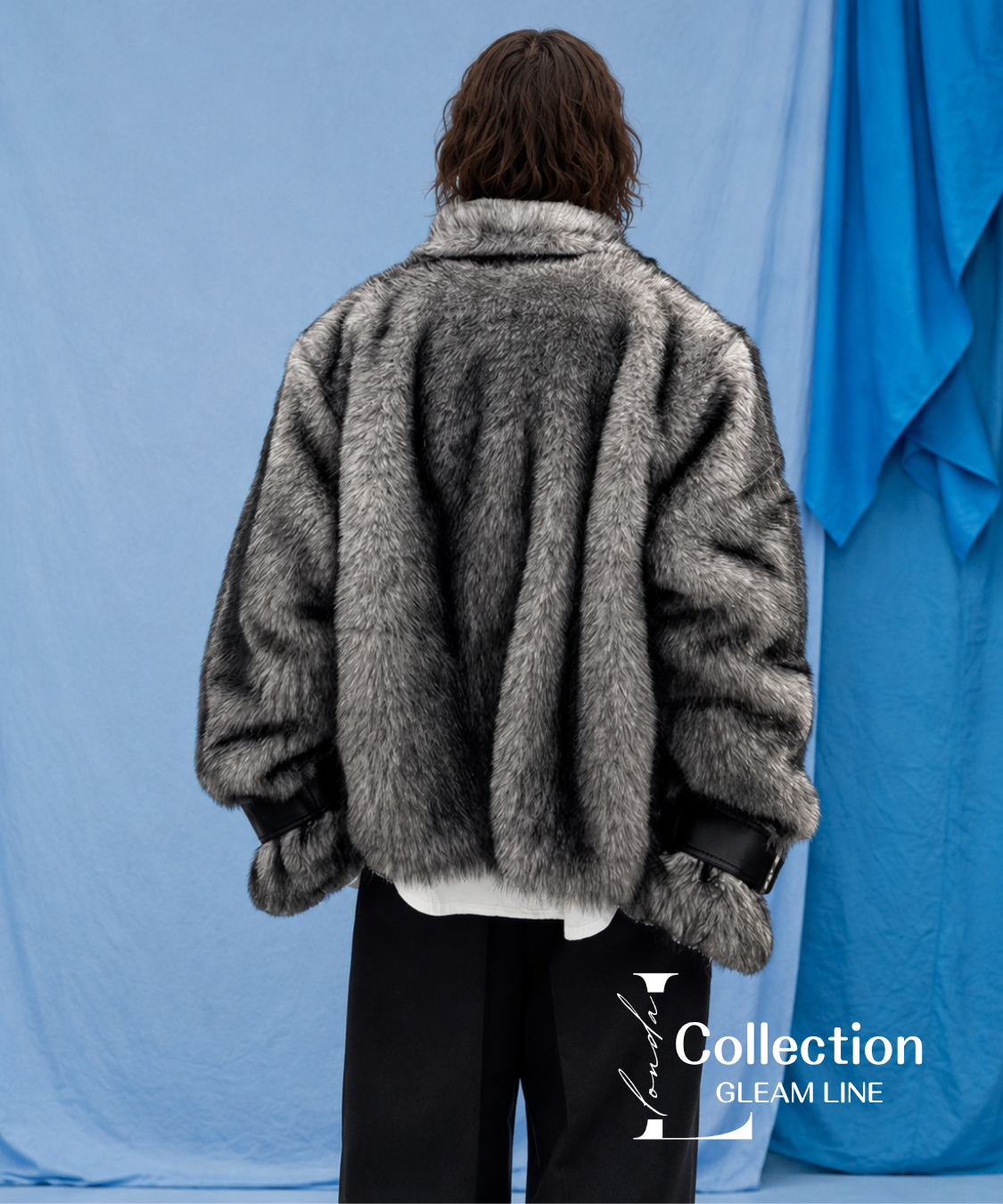 Crimson Shadow Fur Zip Coat