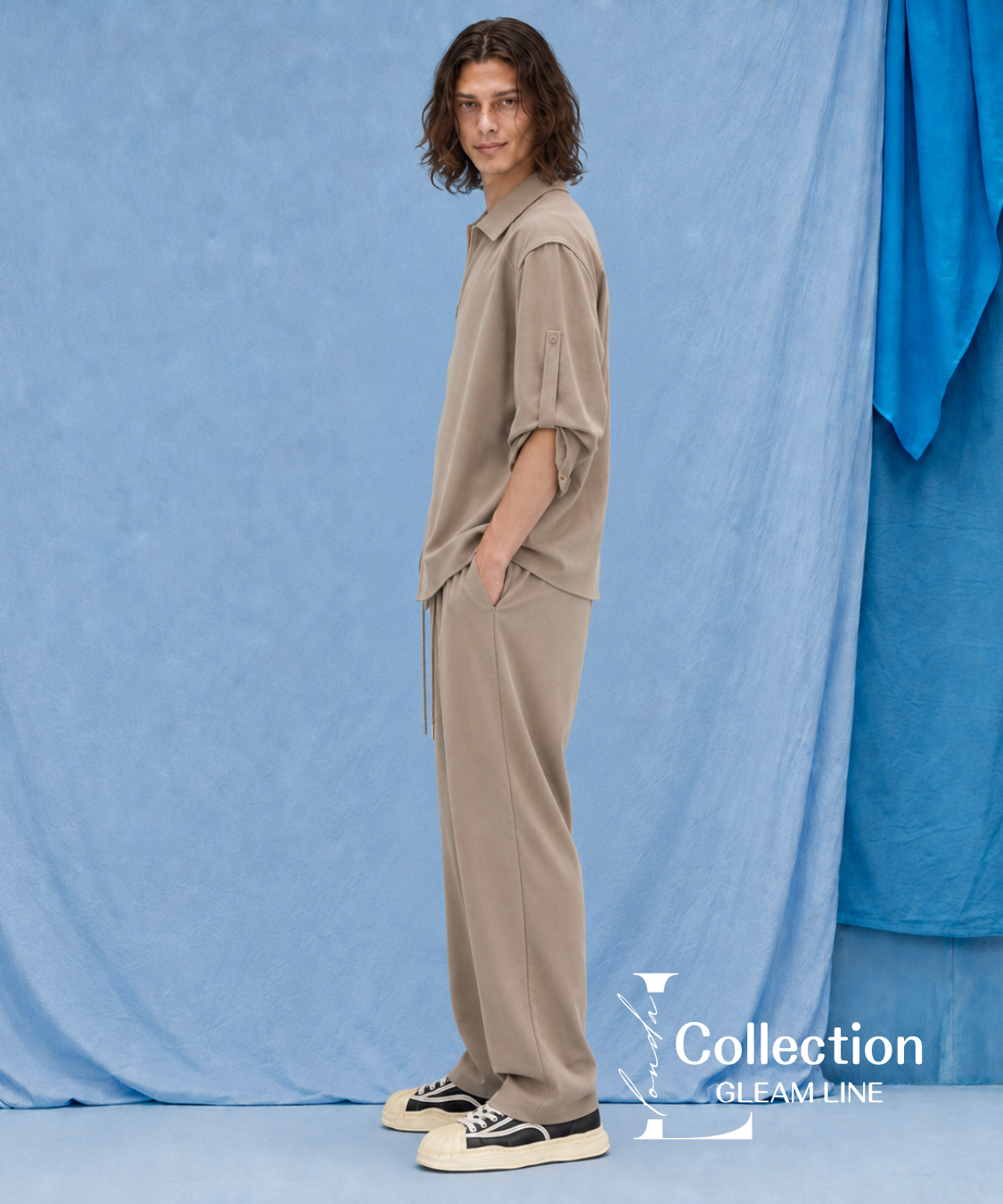 Zipper Sleeve Relaxed Set