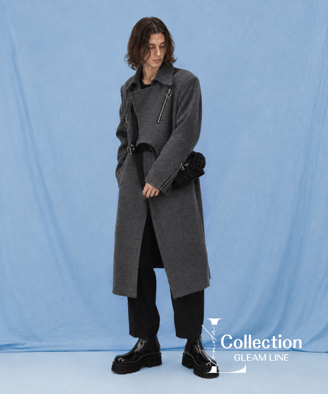 Layered Zip Long Coat