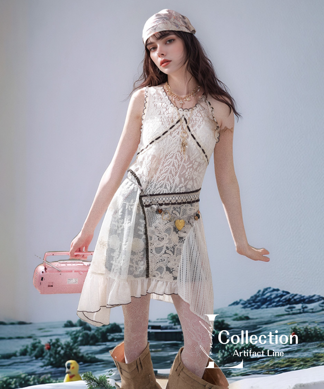 Lace Patch Muse Dress