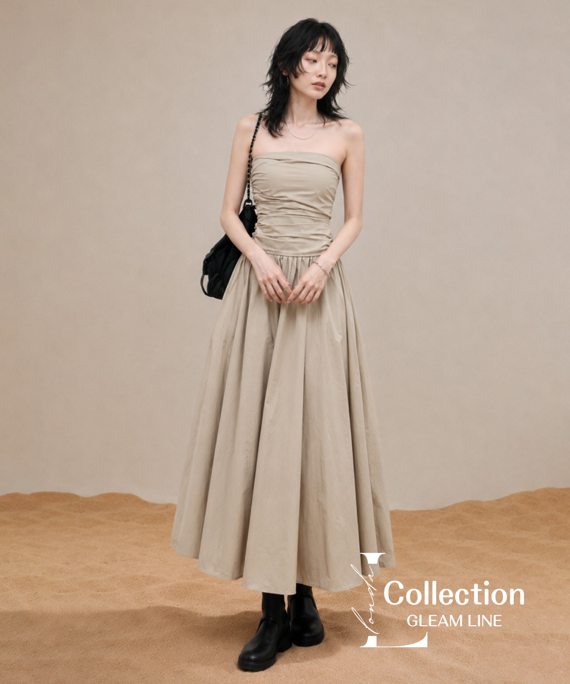 Bare Top Flare Dress