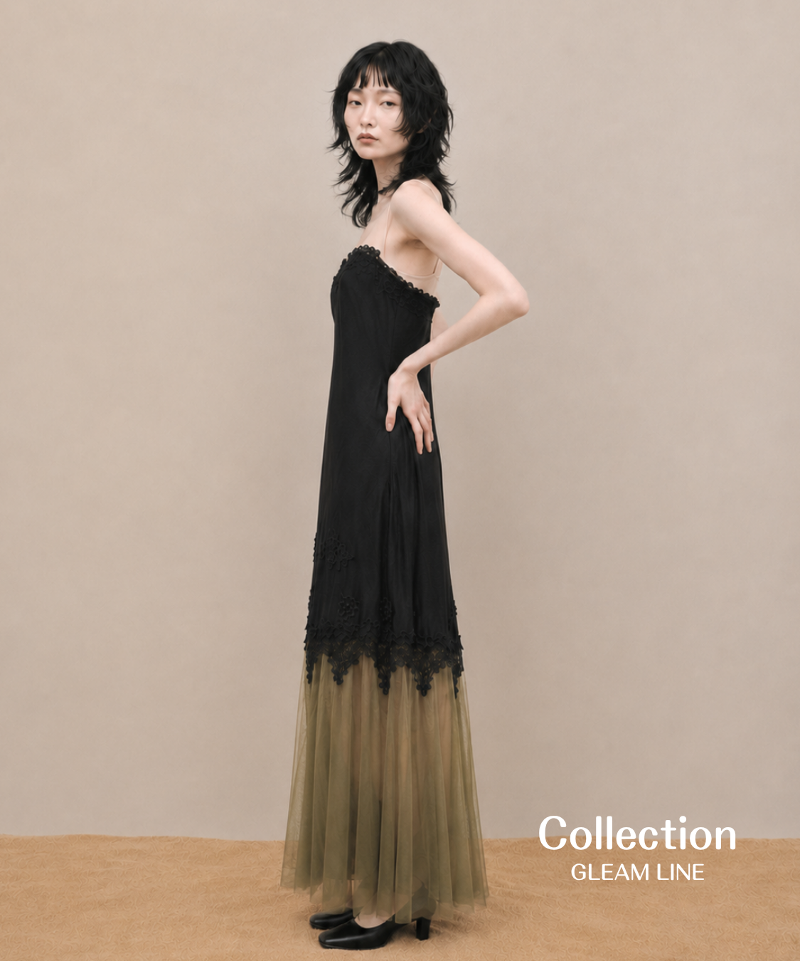 Sheer Lace Layer Dress