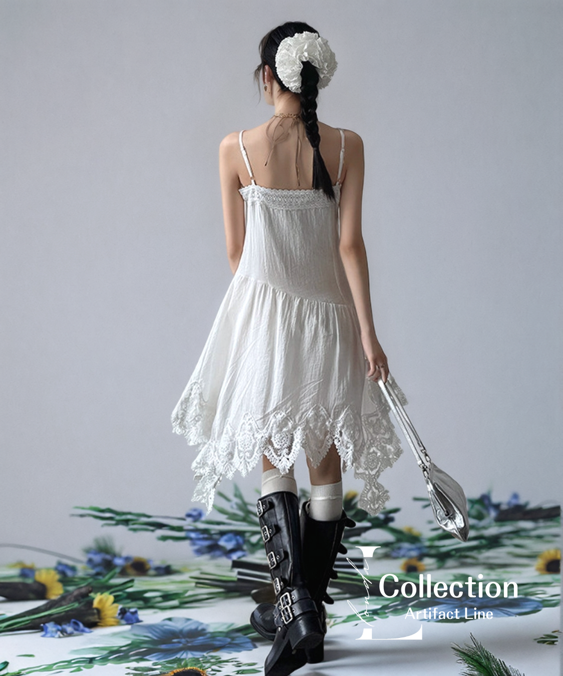 Lace Hem Camisole Dress
