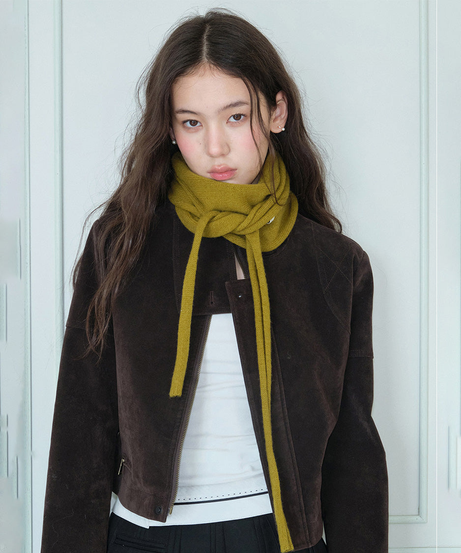 Triangle Tie Knit Scarf